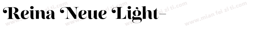 Reina Neue Light字体转换